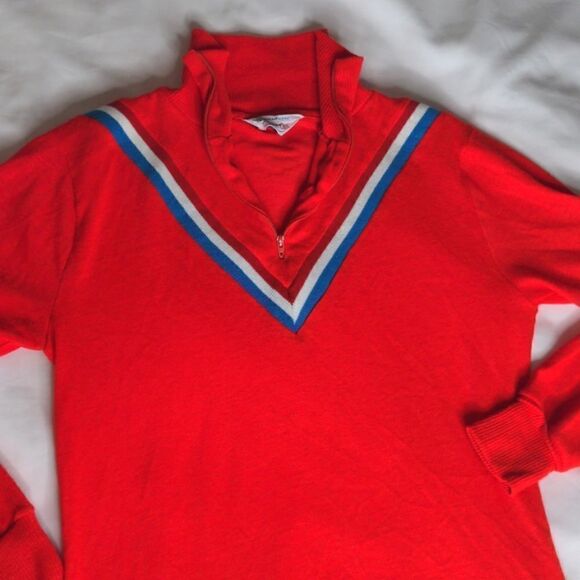 Vintage Royal Oak Red Striped Pullover - Picture 6 of 8